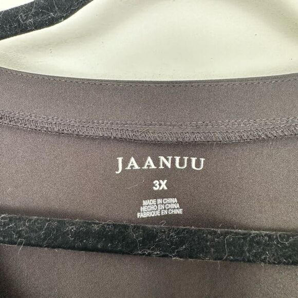 Jaanuu Women’s Plus Size 3X Black Performance V Neck Scrub Top New NWT - Picture 2 of 7